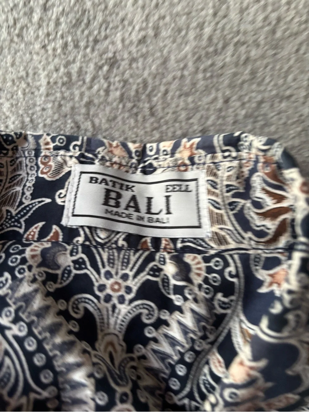 Bali Men's Casual Button-Down Shirts in Black, Blue, and Cream Paisley Set of 3